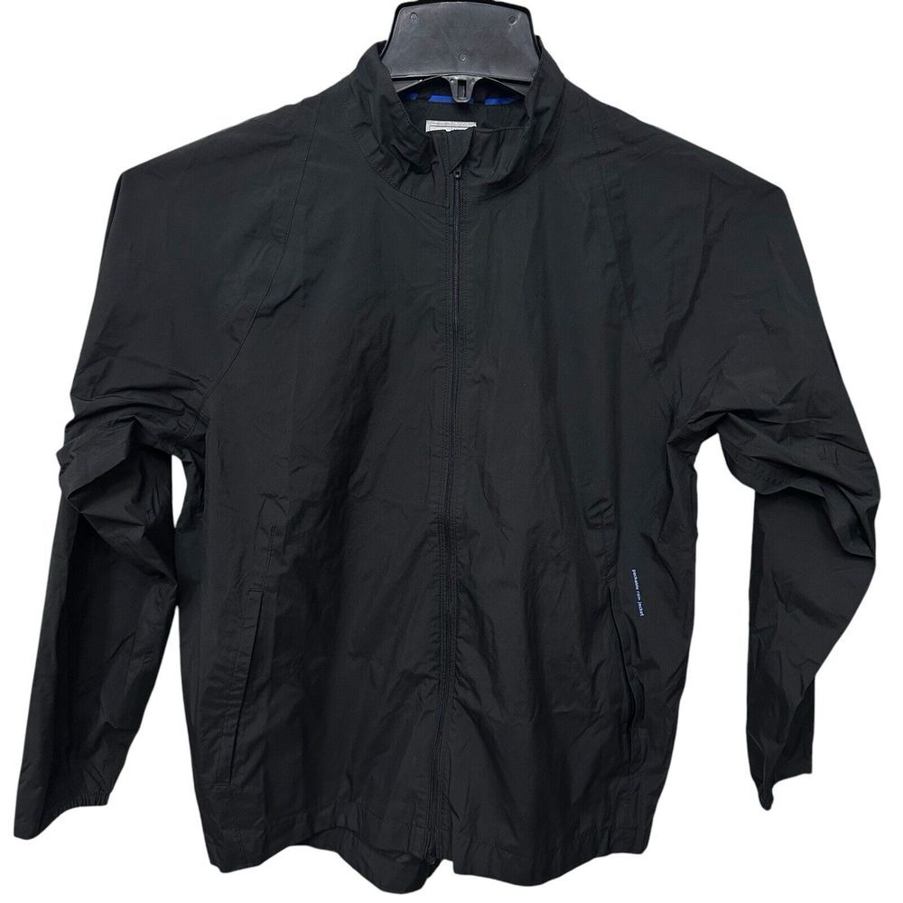 Adidas Jacket Women's Medium Wind‎ Climaproof Packable Windbreaker Black